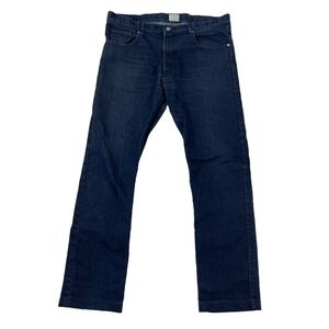 Proof Dark Wash Denim Blue Jeans Stretch Cotton Blend Size 34 (Actual 36x30)